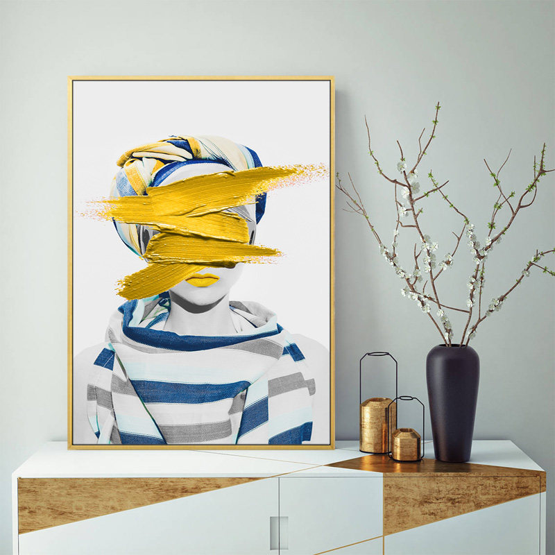 性感美女装饰画美容院美发壁画时尚创意挂画卧室抽象现代装饰画