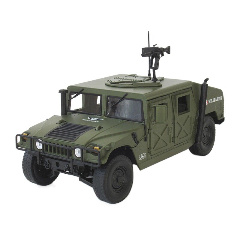 特价凯迪威军事模型118悍马h1军车仿真悍马战地金属玩具车摆件