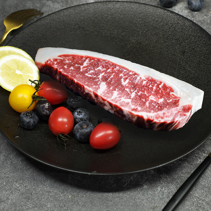 牛排得洋原切西冷家用西餐厅健身低脂草饲厚切牛排