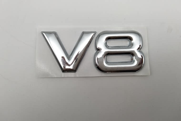 汽车车尾金属标志排量v8字母v6立体3d汽车装饰贴