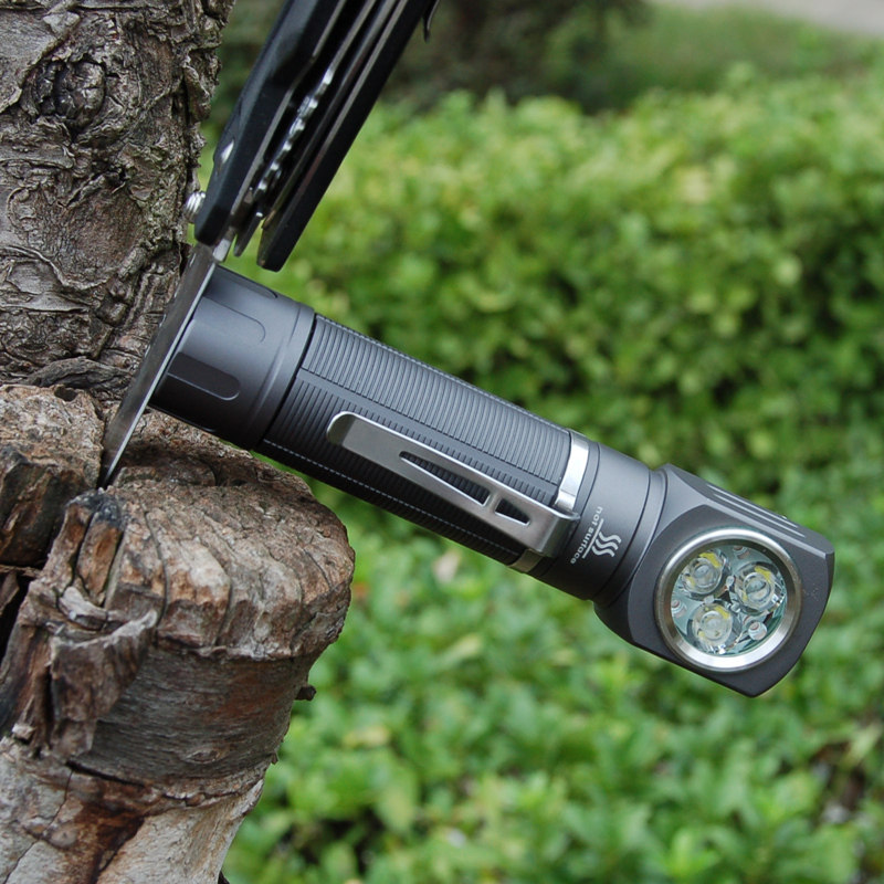 jaxman e1强光便携手电l型拐角胸灯磁吸光杯tir全反射edc