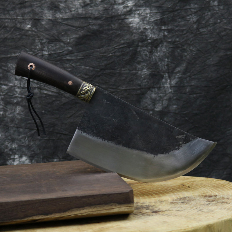 龙泉螭龙传统手工锻打老式斩骨刀家用斩骨刀