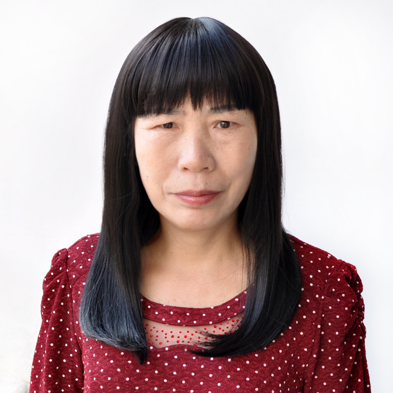 中老年假发女长直发齐刘海逼真自然黑色妈妈中长发透气假发套真发