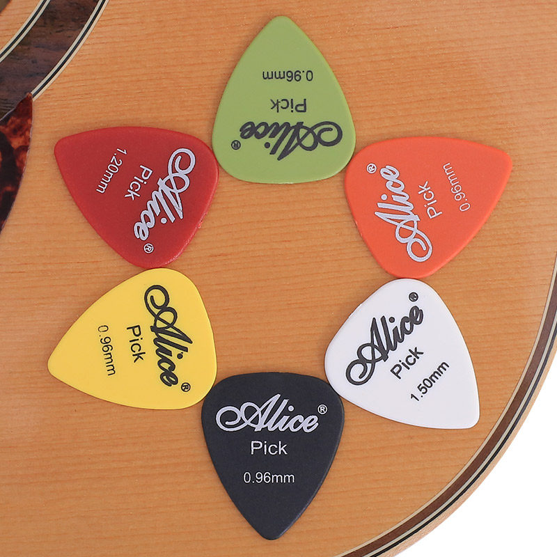 拨片爱丽丝aliceap100q纯色磨砂吉他盒装100片拨片