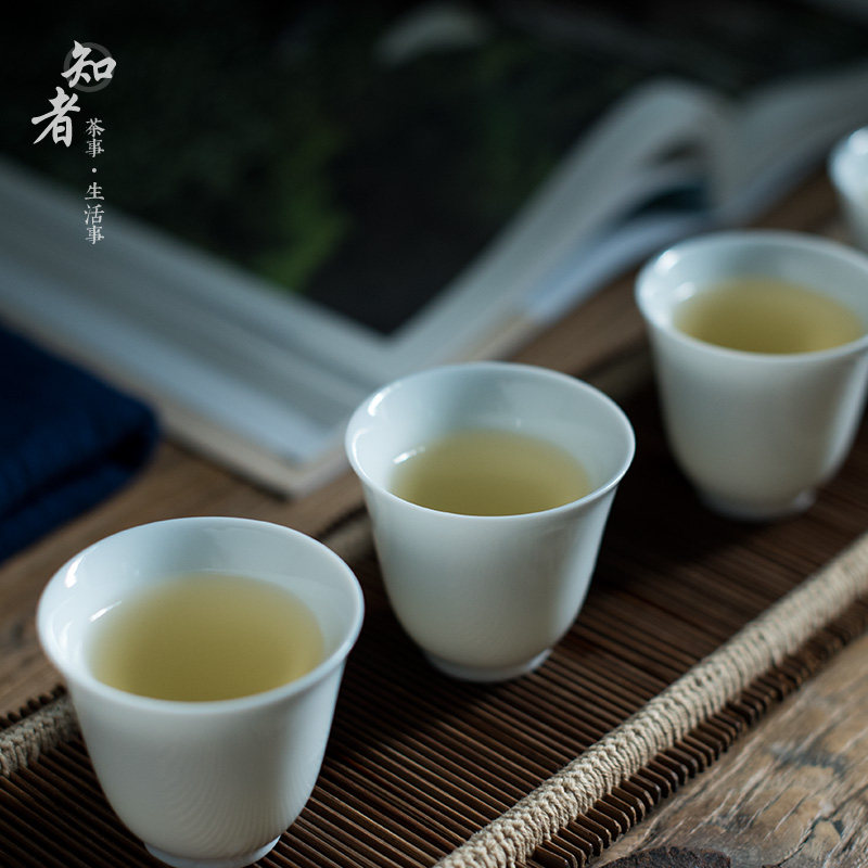 润泽功夫茶杯风雅清风茶具功夫茶玉质品茗青瓷茶杯