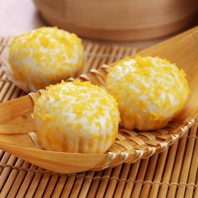 蛋黄北记黄金麦包300g10粒流沙沙包酒店餐厅包点