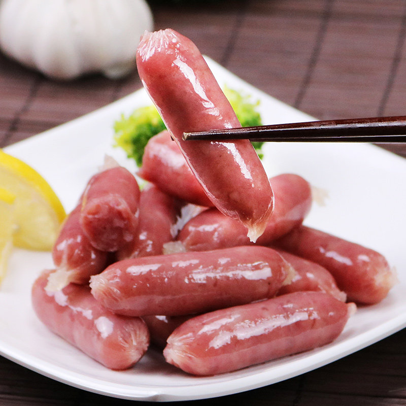 原味台式小香肠100g bbq烧烤肠 热狗 火锅食材火腿肠台式一口肠