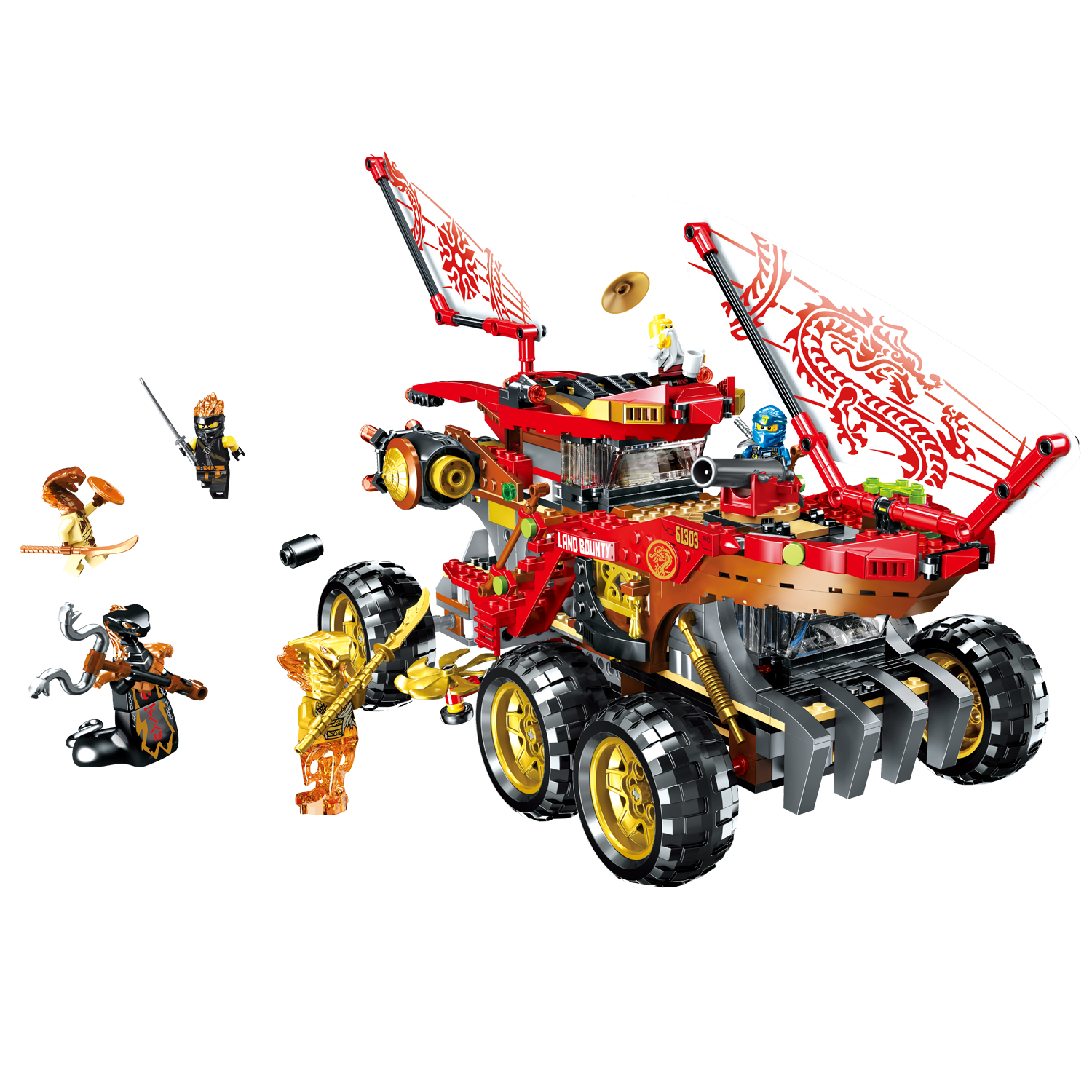 乐高2020新款幻影忍者封赏之地战车70677男孩建构