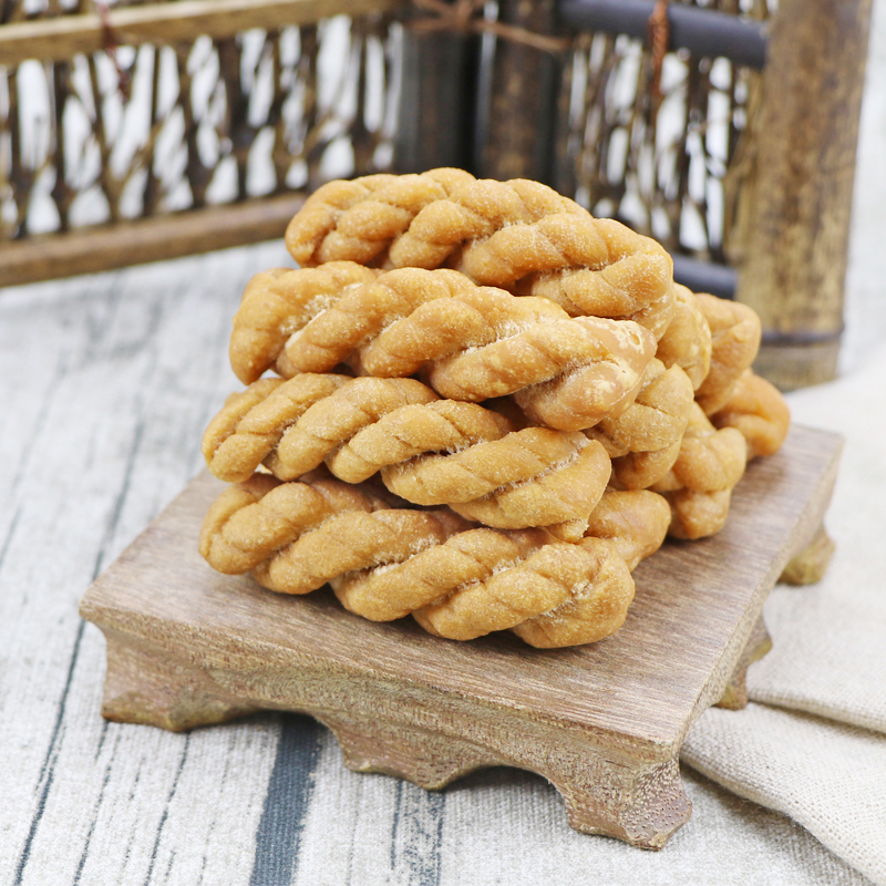 四川特产三麻子手工制作香脆小麻花508g散装麻花小辨