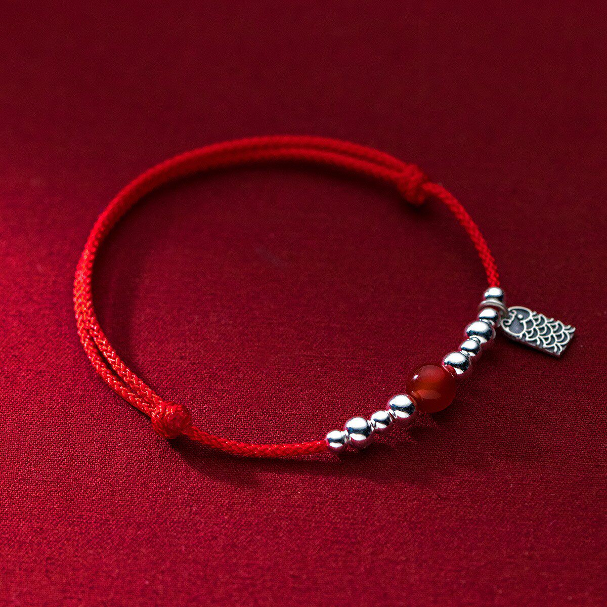 子木s925前程似锦好运锦鲤祝福手链国风元素气质手链