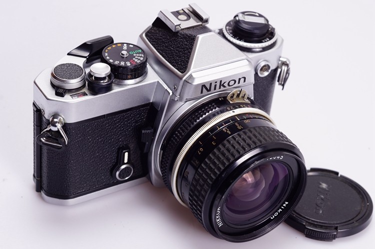 nikon尼康fe风光人像胶片相机银色金属机械135胶片单反