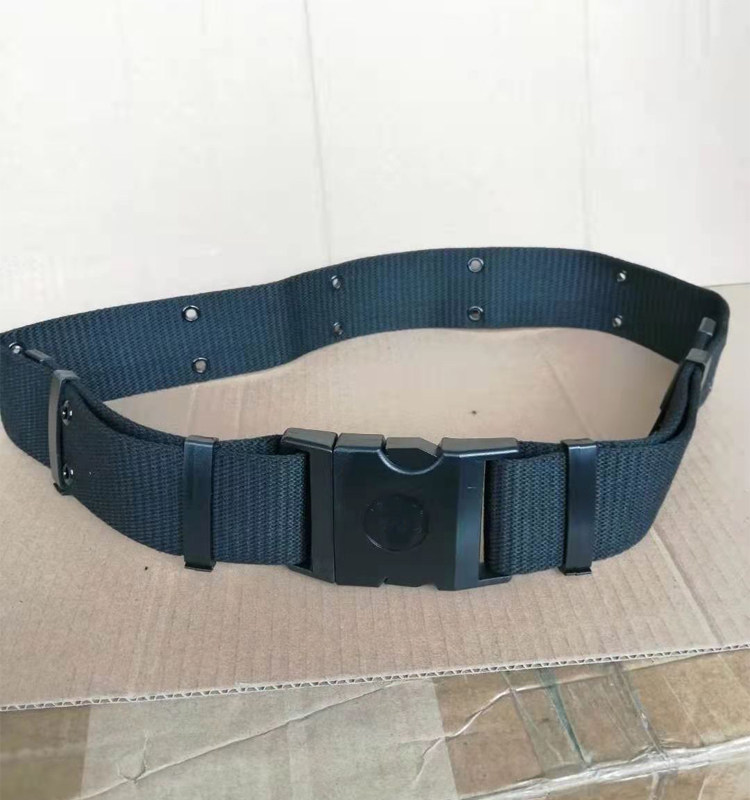 腰带新式消防黑色编织内外帆布救援户外训练战术腰带