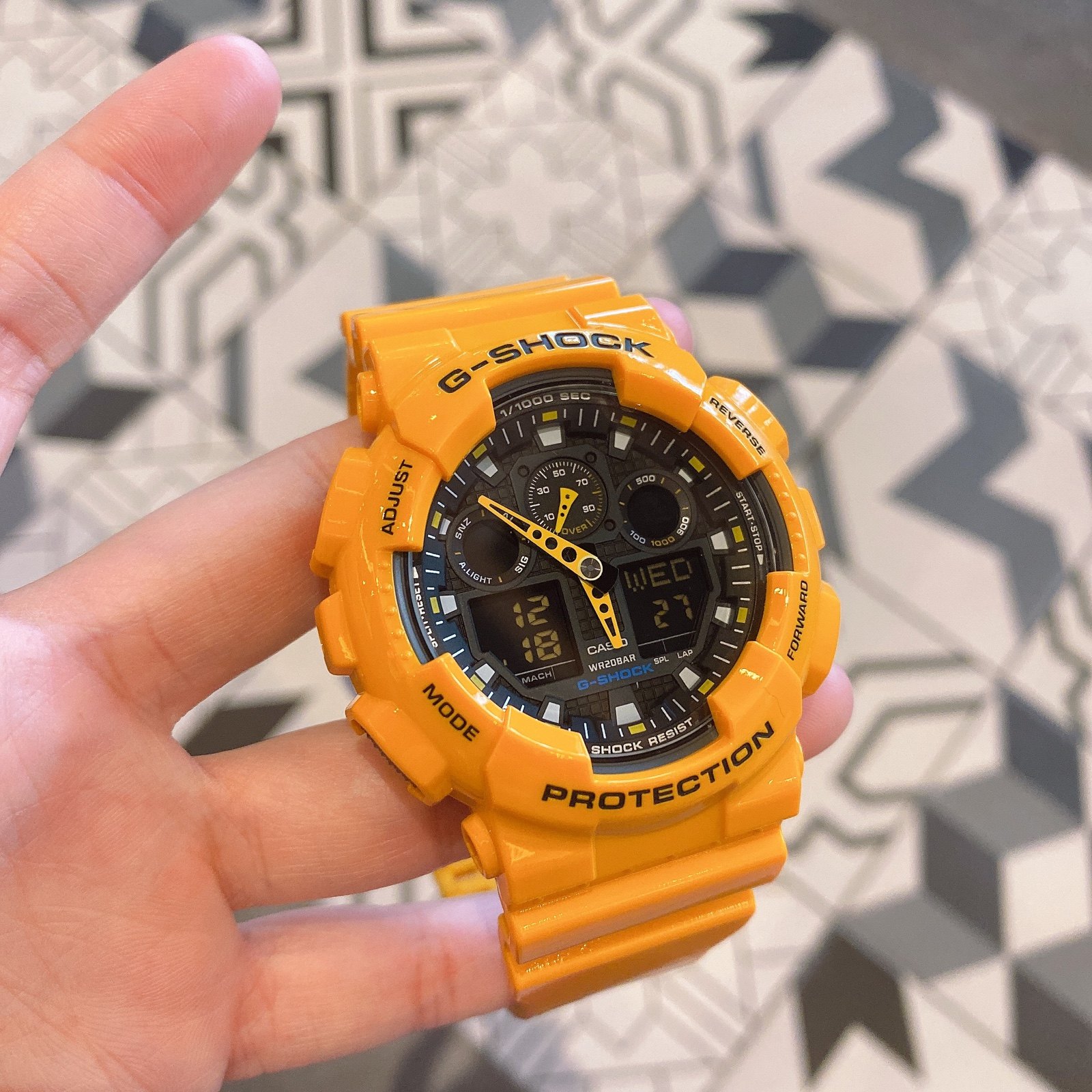 现货正品casio卡西欧运动表gshock防水手表大黄蜂ga100a9a日韩腕表