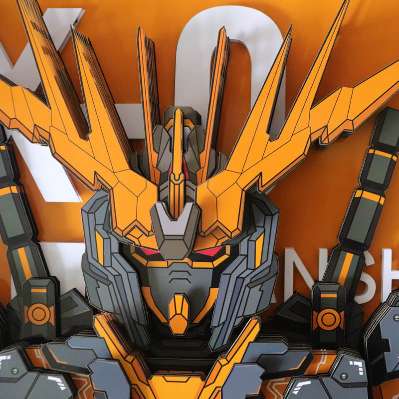 高达报丧女妖模型周边配画手工裁剪立体画客厅工艺画