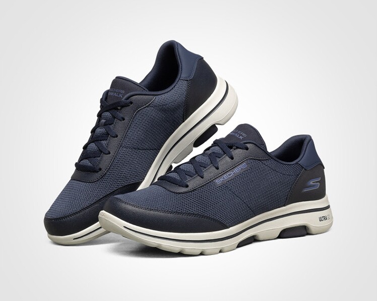 skechers斯凯奇男士健步男子绑带休闲休闲运动运动鞋男鞋单鞋