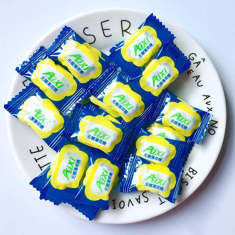 散装薄荷500g清凉糖薄何河糖菠博溥簿破荷公司糖果