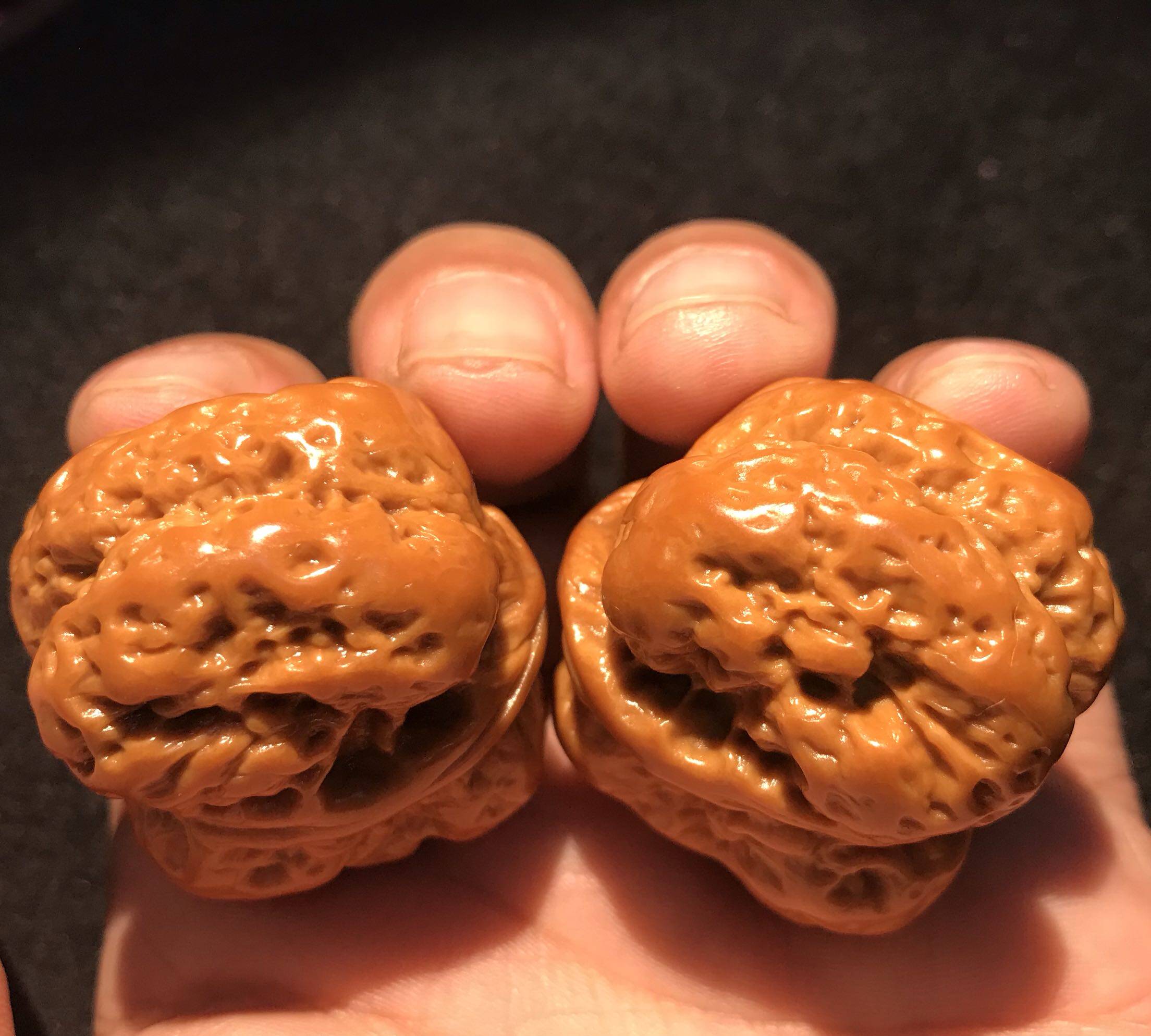 文玩核桃手串玩件满天星野生四座座楼特大一对菩提