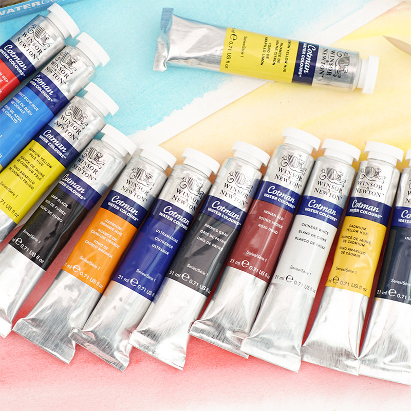 颜料温莎牛顿歌文水彩管状透明水彩画料管装单支水彩颜料