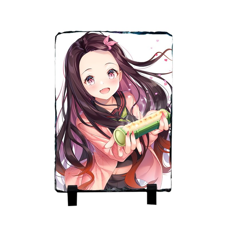 鬼灭之刃豆子炭治善逸义勇三生石板画动漫水杯