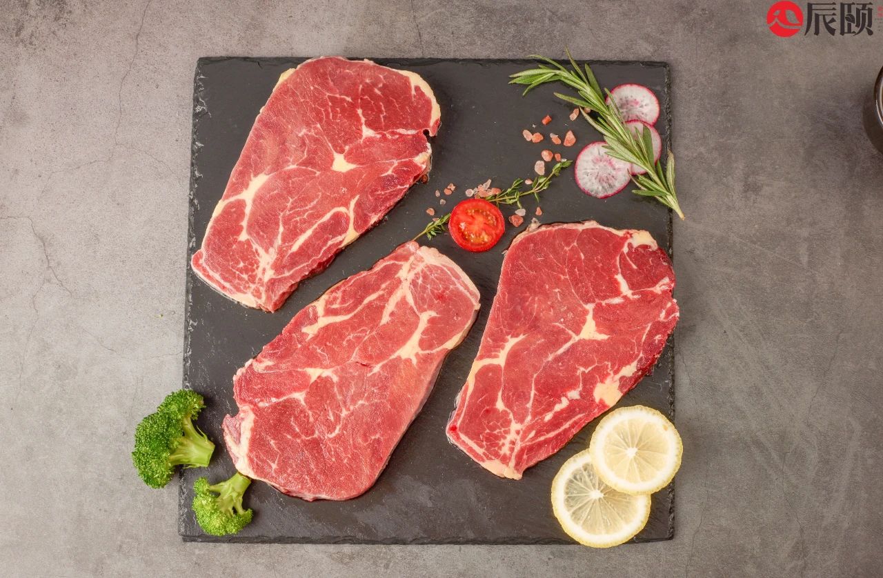 牛排辰颐物语语安格斯整切160g8片进口腌制牛排
