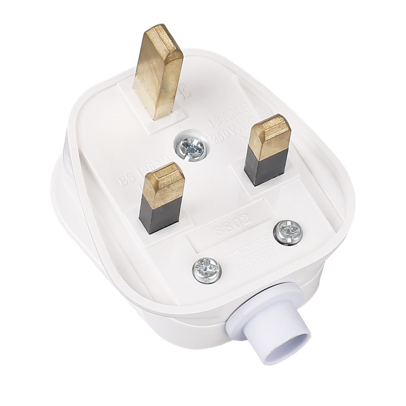 插头英制英规英标13a方脚香港版三脚脚带保险插头