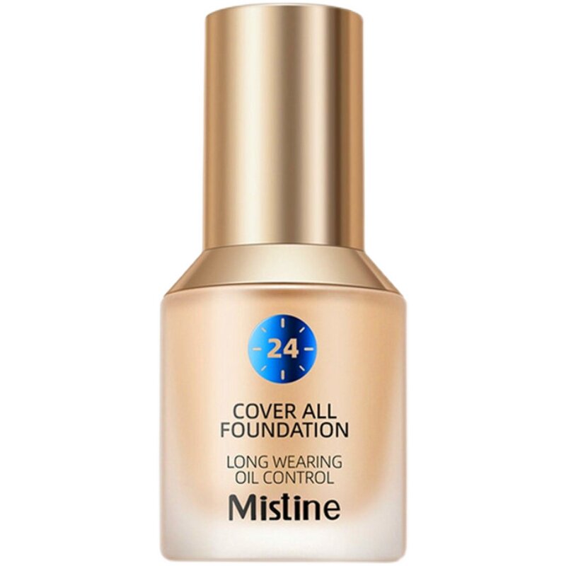 mistine蜜丝婷小蓝盾粉底液干油皮水润清透防水汗长久持妆遮瑕bb