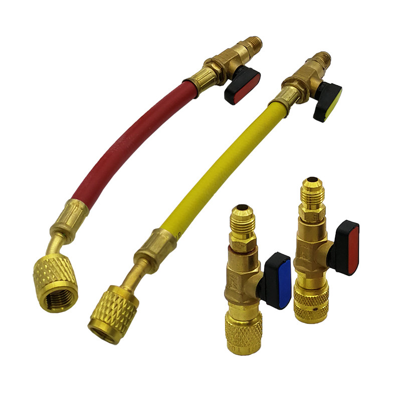 空调加液球阀安全阀开关r410a转接头加氟工具空调配件