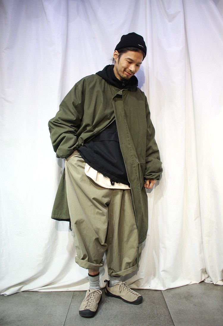 日系风衣外套工装棉质水洗重水m51复古中长风衣