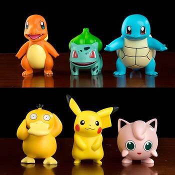 New Pokemon blind box Pikachu Pokemon Squirtle ornaments handmade desk decoration desk