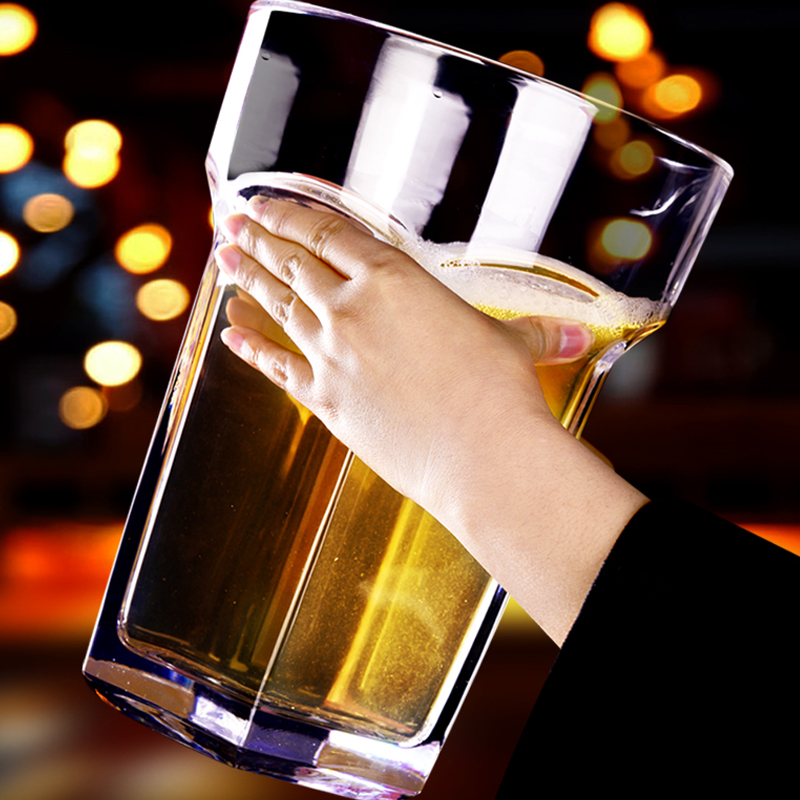 啤酒杯超大巨型扎啤杯大容量英雄特大号酒杯大号酒吧啤酒杯