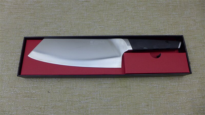 强烈推荐德国品牌三合440c夹钢切片切菜刀切肉刀菜刀