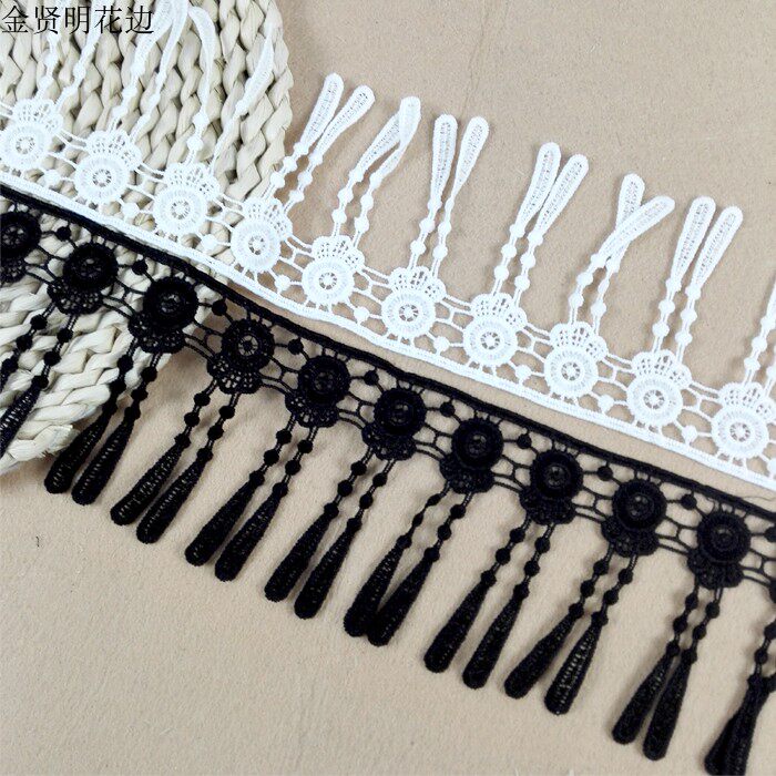 宽9厘米流苏蕾丝花边辅料装饰手工diy衣服裙摆沙发桌布窗帘配件