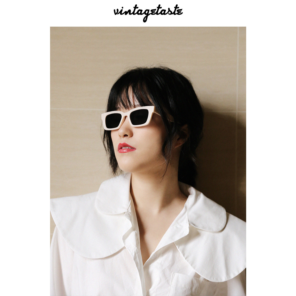 包邮vintagetaste珍妮jennie同款方形全框墨镜防晒晒太阳太阳眼镜