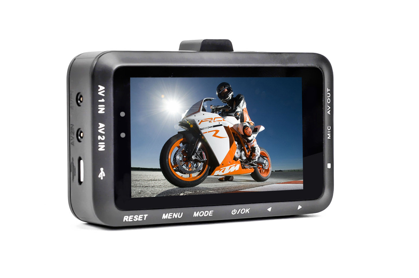 臻影dv168摩托车行车记录仪前后镜头防水夜视电动车摩托车行车记录仪