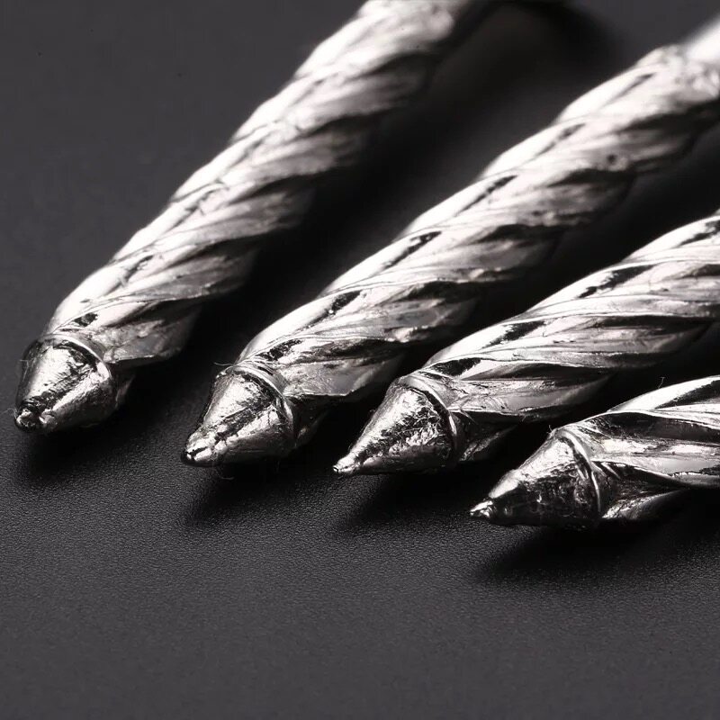 不锈钢螺纹镀锌圆头平头钢钉压爆拉螺丝钉麻花铁钉螺钉