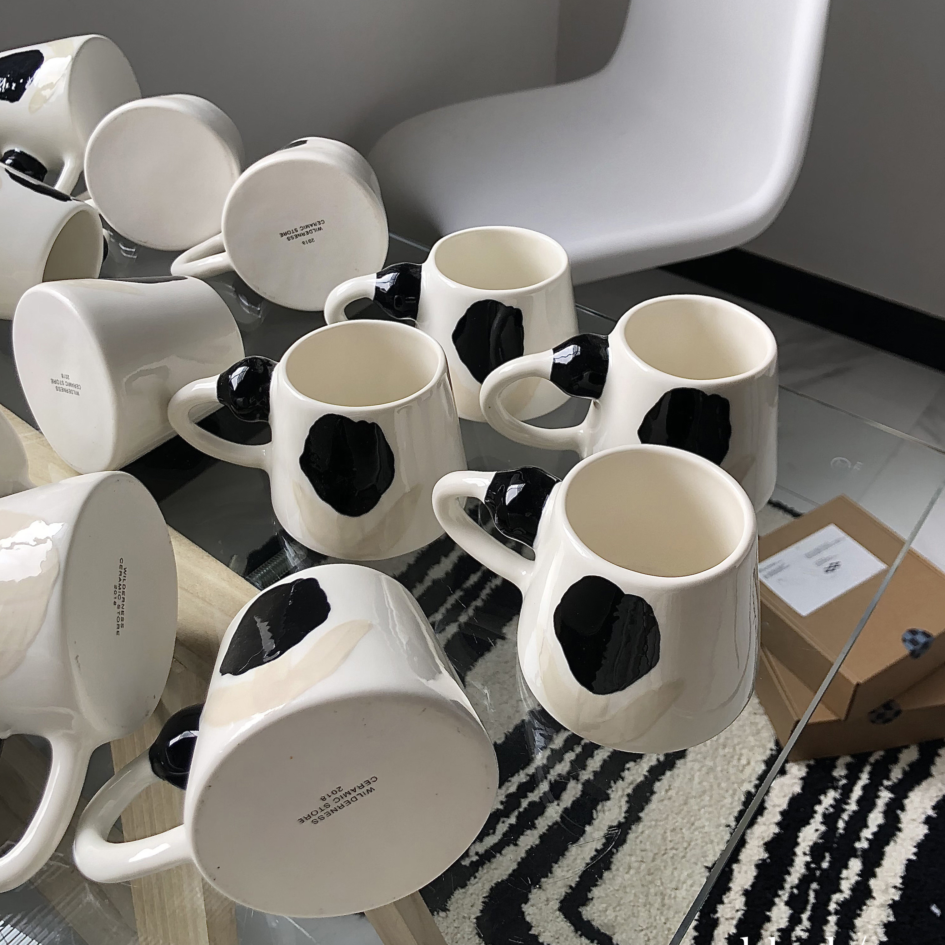 旷野呼告暗黑郁金香小众独立设计原创手工创意马克杯