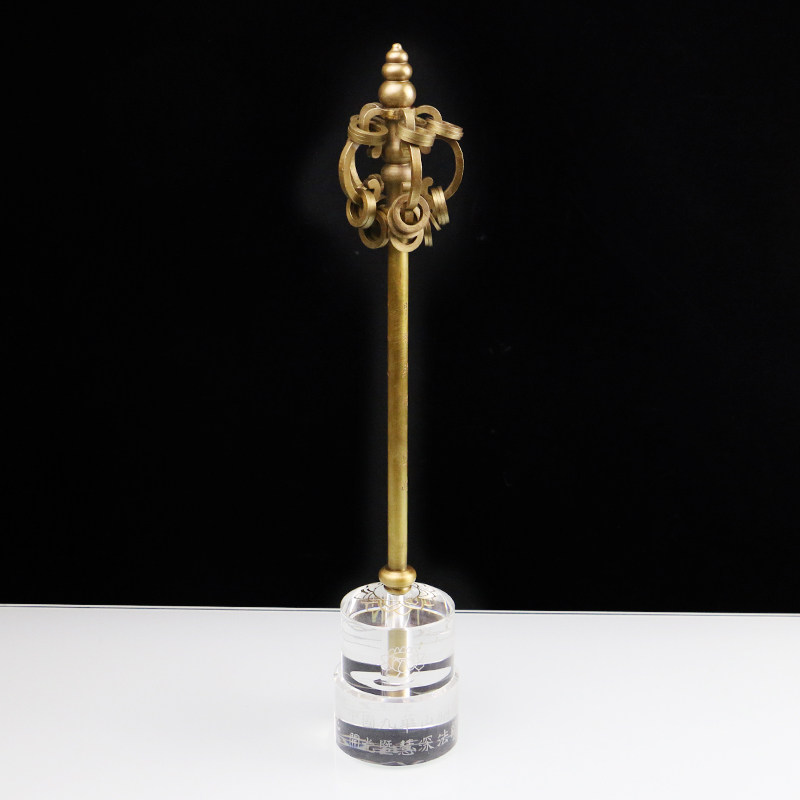 用品佛具菩萨佛像禅杖锡杖法器佛教王菩萨山地摆件