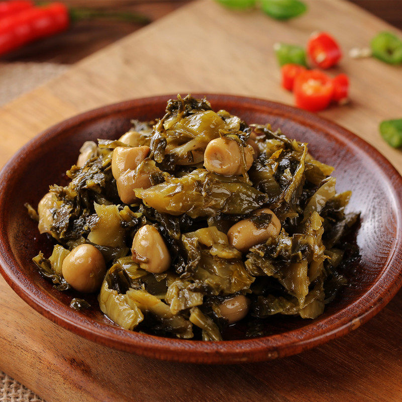 得福梅菜花生宁波特色早餐下饭饭菜酱菜咸菜腌制