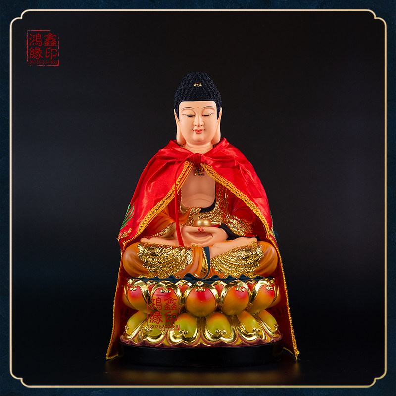 如来如来佛佛祖佛像披风双龙刺绣佛袍神像神明民族服装