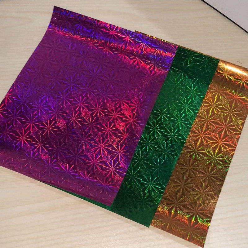 中秋折纸彩色镭射纸雪花纸图案可折花篮底座折纸