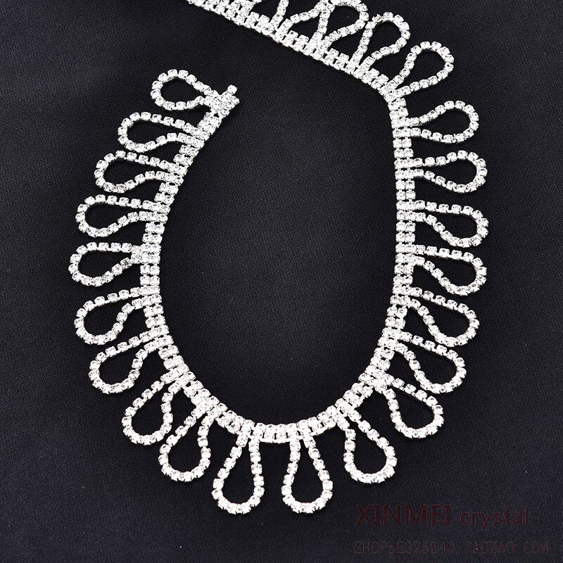 高质量花式手工水钻diy服饰袖口钻条装饰领口其他diy饰品配件