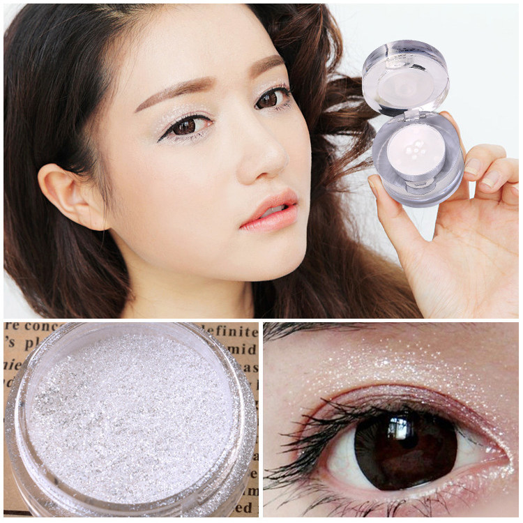 钻石立体鼻梁高鼻梁修容提亮闪亮珠光眼影白色眼影