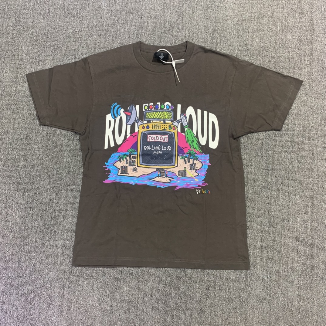 Rolling Loud LA Miami Exclusive Line Up Tee 手绘涂鸦短袖T恤