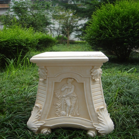 颖尚雕塑工艺品:欧式家居摆件搭配摆设装饰品底座古典花纹仕女特色