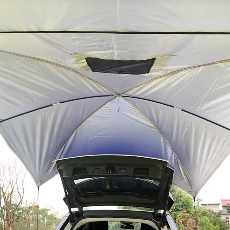 户外车尾帐篷野营自驾游suv汽车旅行装备防雨车顶车载天幕大帐篷