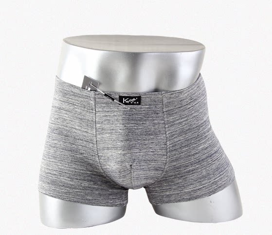 卡杜夫男士内裤莫代尔透气平角裤青年性感凹凸个性棉质中腰四角裤