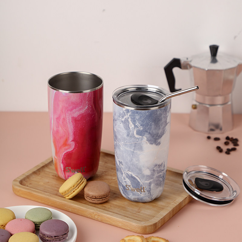 美国swell马克杯带吸管保温保冷咖啡杯随行男女马克杯