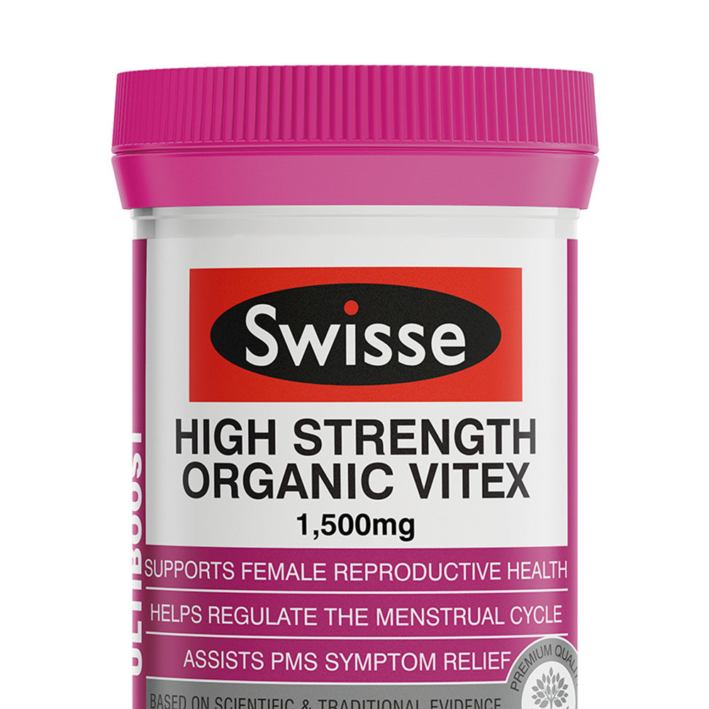 澳洲进口swisse 斯维诗高浓度圣洁莓片60片 中药饮料西药黄体酮