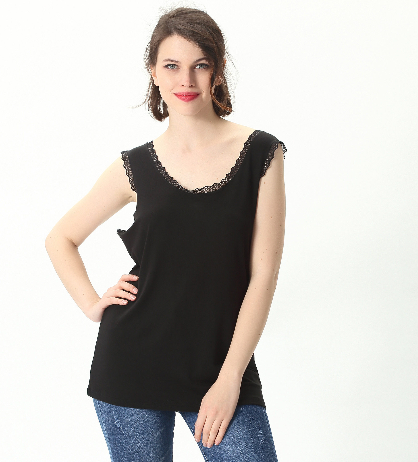 春夏背心宽松mm微胖打底上衣加肥吊带特大背心吊带