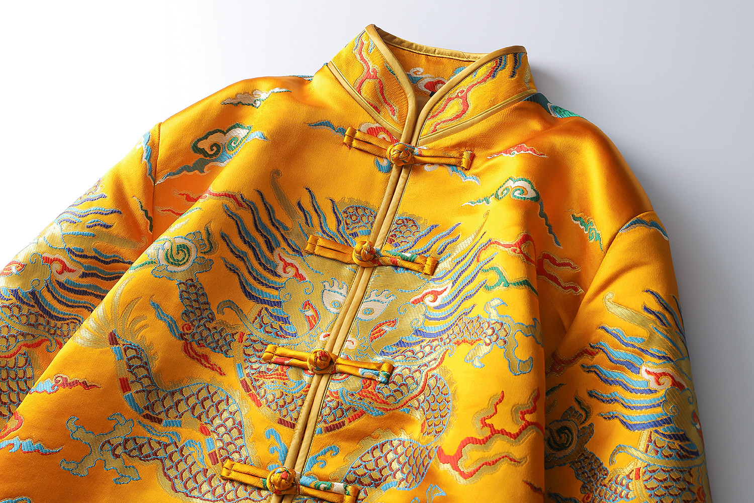 寿衣全套老人刺绣冲喜七件件套纯棉真丝材质骨灰盒